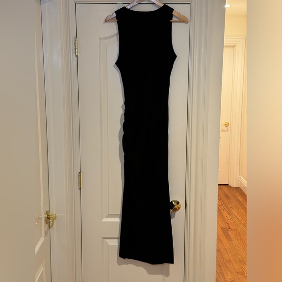 NWT Michael Stars Marine Maxi Ultra Rib‎ Knit Dress in Black. Size LP - Picture 6 of 10